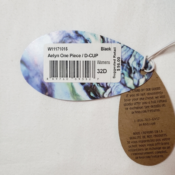 PRANA Aelyn D-Cup One-Piece Swimsuit Size XS - Picture 2 of 8